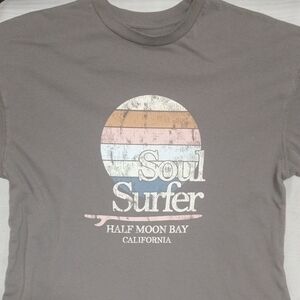 Soul Surfer Gray Short Sleeve Graphic T-shirt